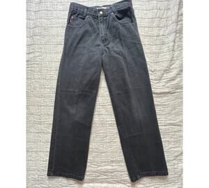 Bugle Boy Vintage VTG Black Denim Jeans Size 12R / 26 Waist GUC – 100% Cotton